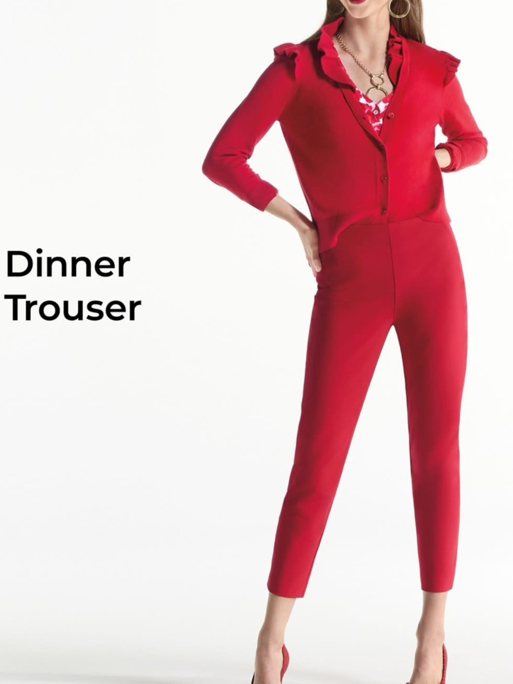 Cabi Red Dinner Trousers